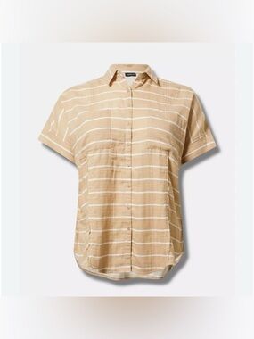Torrid Striped Relaxed Dolman Shirt Size 3X